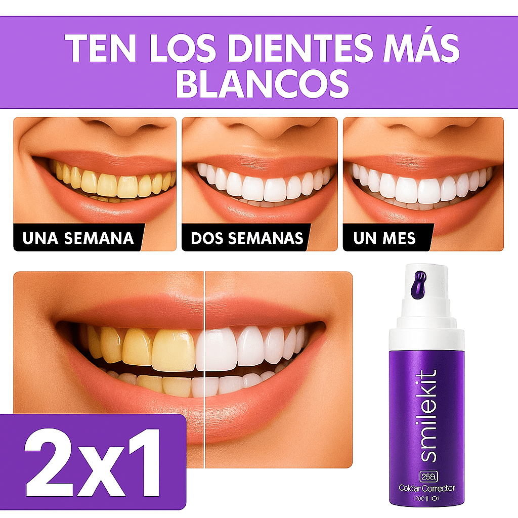 2X1 SmileKit Espuma Super Blanqueadora