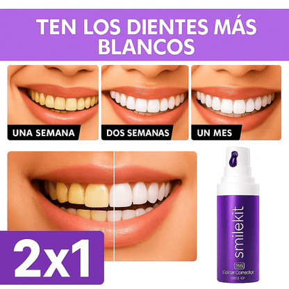 2X1 SmileKit Espuma Super Blanqueadora