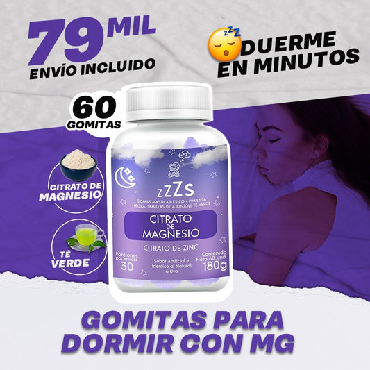 Gomitas para el sueño de Magnesio X 60 Gomitas